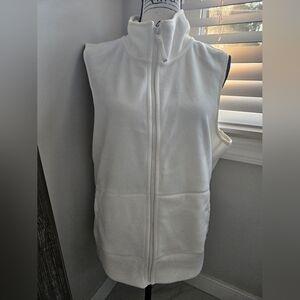 Old Navy Cream Zip-Up Vest
